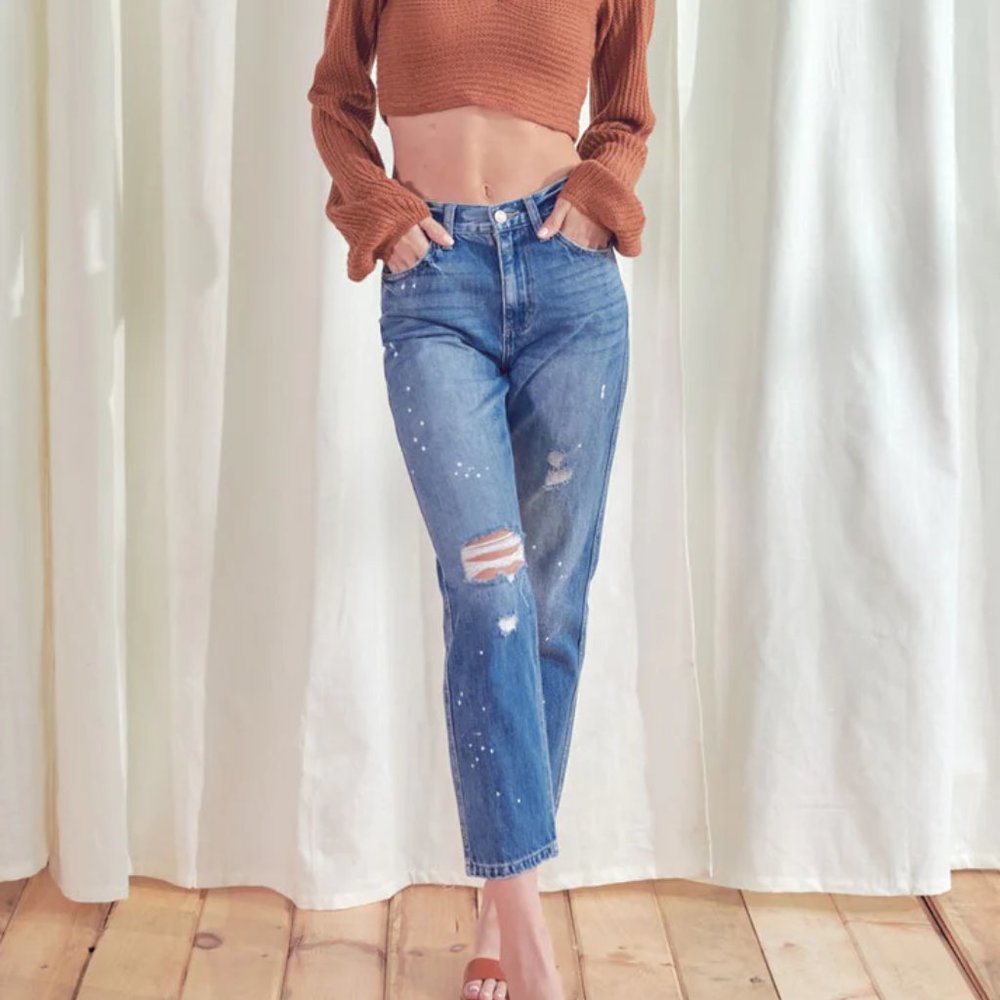 NWT KanCan Lorelei High Rise Mom Jeans